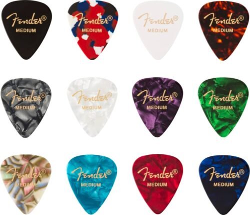 Fender Guitar Picks 351 Celluloid Medley Medium Pack 12 980300300 Fender Guitar Picks 351 Celluloid Medley Medium Pack 12 980300300