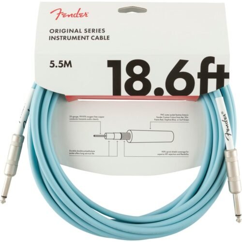 Fender Instrument Cable Original Series 18.6Ft Daphne Blue 990520003 Fender Instrument Cable Original Series 18.6Ft Daphne Blue 990520003