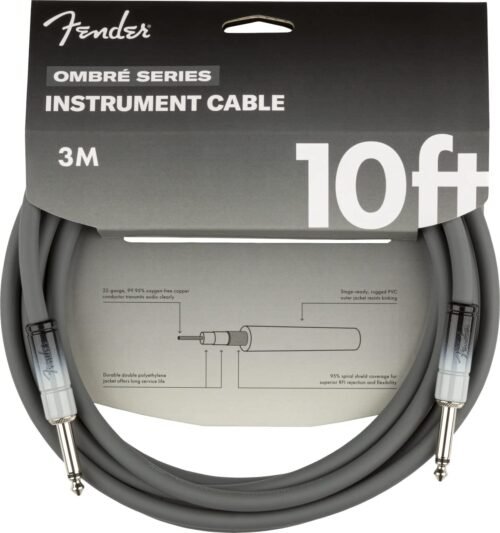 Fender Ombre Instrument Cable Original Series 10Ft Silver Smoke 990810248