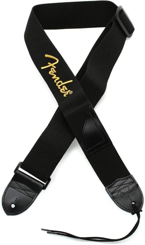 Fender Poly Guitar Strap - BLK/YELLOW 990662070 Fender Poly Guitar Strap – BLK/YELLOW 990662070