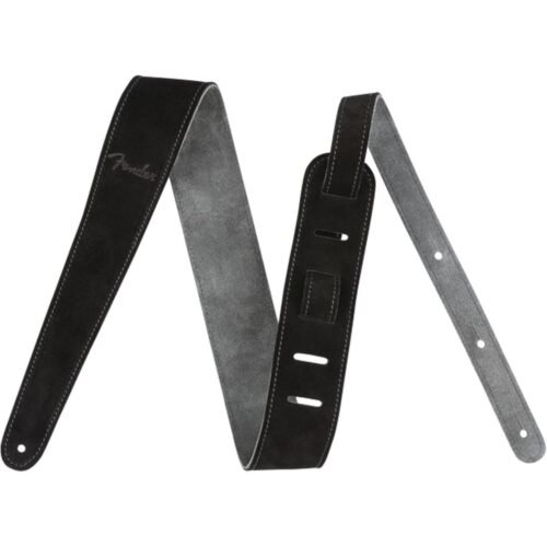 Fender Reversible Suede Guitar Strap - Black/Gray 990691006 Fender Reversible Suede Guitar Strap - Black/Gray 990691006