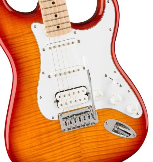 Fender Squier Affinity Stratocaster FMT HSS Maple Fingerboard 0378152547 Electric Guitar - Sienna Sunburst