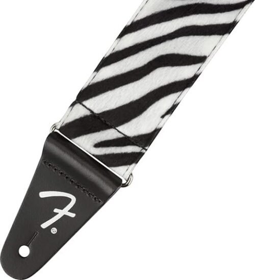 Fender Wild Animal Print Guitar Strap, 2in, Zebra 990601051