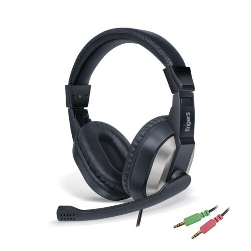 FINGERS F10 Wired Headphone On-Ear with Built-in Adjustable Mic FINGERS F10 Wired Headphone On-Ear with Built-in Adjustable Mic