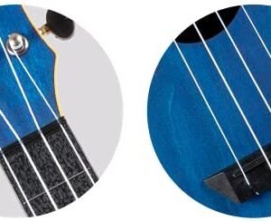Flight, 4-String Dark Blue Travel Concert Ukulele, (TUC-35 DB)