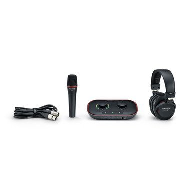 Focusrite Vocaster Two Studio USB C Podcasting Audio Interface Bundle