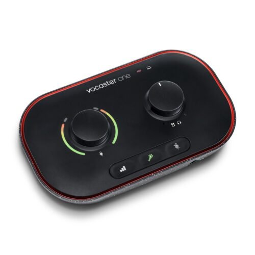 Focusrite Vocaster One USB C Podcasting Audio Interface Black Focusrite Vocaster One USB C Podcasting Audio Interface Black