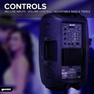 Gemini AS-2112BT 1500-Watt Active 12" Bluetooth Loudspeaker Gemini AS-2112BT 1500-Watt Active 12" Bluetooth Loudspeaker
