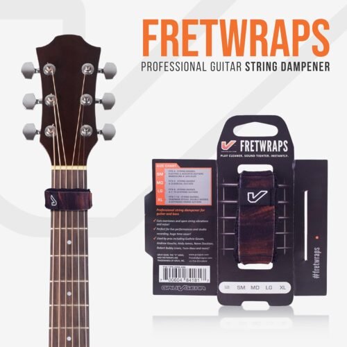 Gruv Gear FretWraps Wood "Walnut" String Muters 1-Pack Gruv Gear FretWraps Wood “Walnut” String Muters 1-Pack