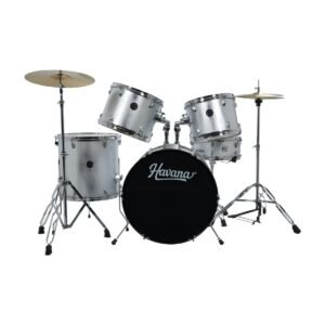 Havana HV 522 SV 5CPS Acoustic Drum Set Sliver Havana HV 522 SV 5CPS Acoustic Drum Set Sliver