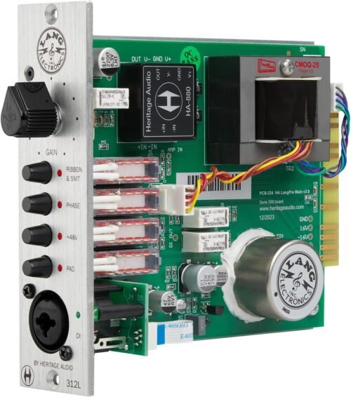 Heritage Audio Lang 312L 500 Series Microphone Preamp Heritage Audio Lang 312L 500 Series Microphone Preamp