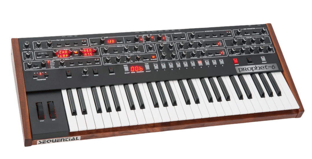imgi_102_P-6-Angle-1.png Sequential Prophet 6 Keyboard 6 Voice Polyphonic Analogue Synthesiser