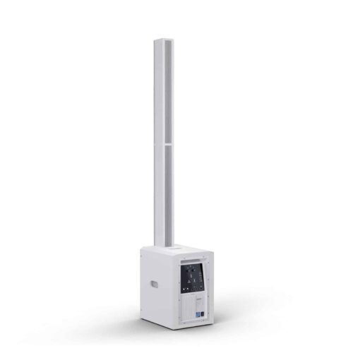 LD System MAUI 28 G3 MIX W Compact cardioid column PA system with digital mixer, white