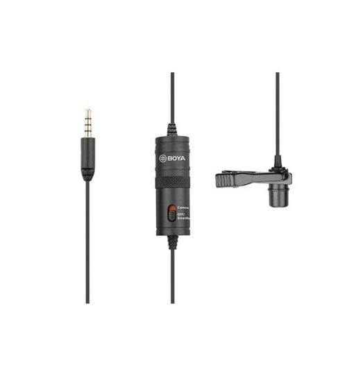Boya BY-M1 Auxiliary Omnidirectional Lavalier Condenser Microphone Boya BY-M1 Auxiliary Omnidirectional Lavalier Condenser Microphone