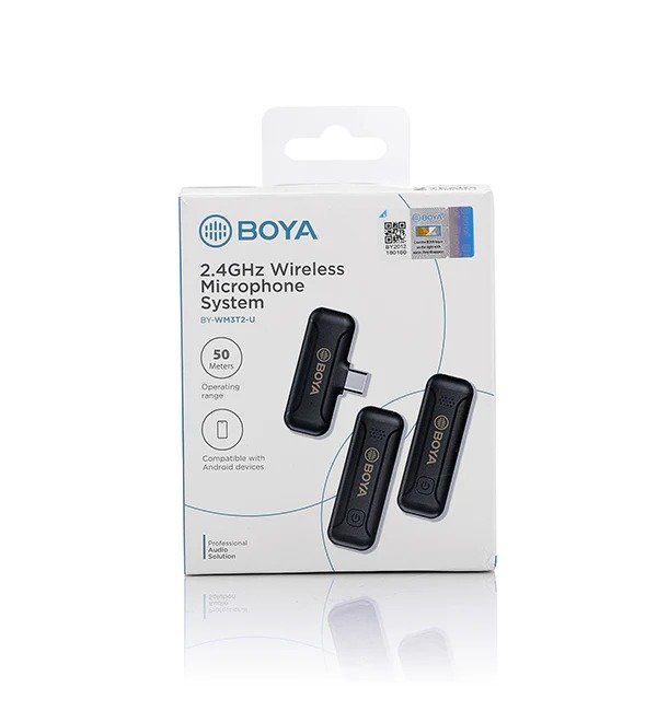 imgi_118_16823163322727256.jpg BOYA BY-WM3T2-U2 Mini 2.4GHz Wireless Microphone