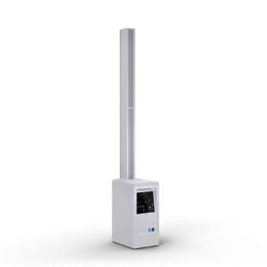 LD System Portable cardioid column PA system, white, with 6ch digital mixer & app control