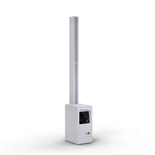 LD System Portable cardioid column PA system, white, with 6ch digital mixer & app control