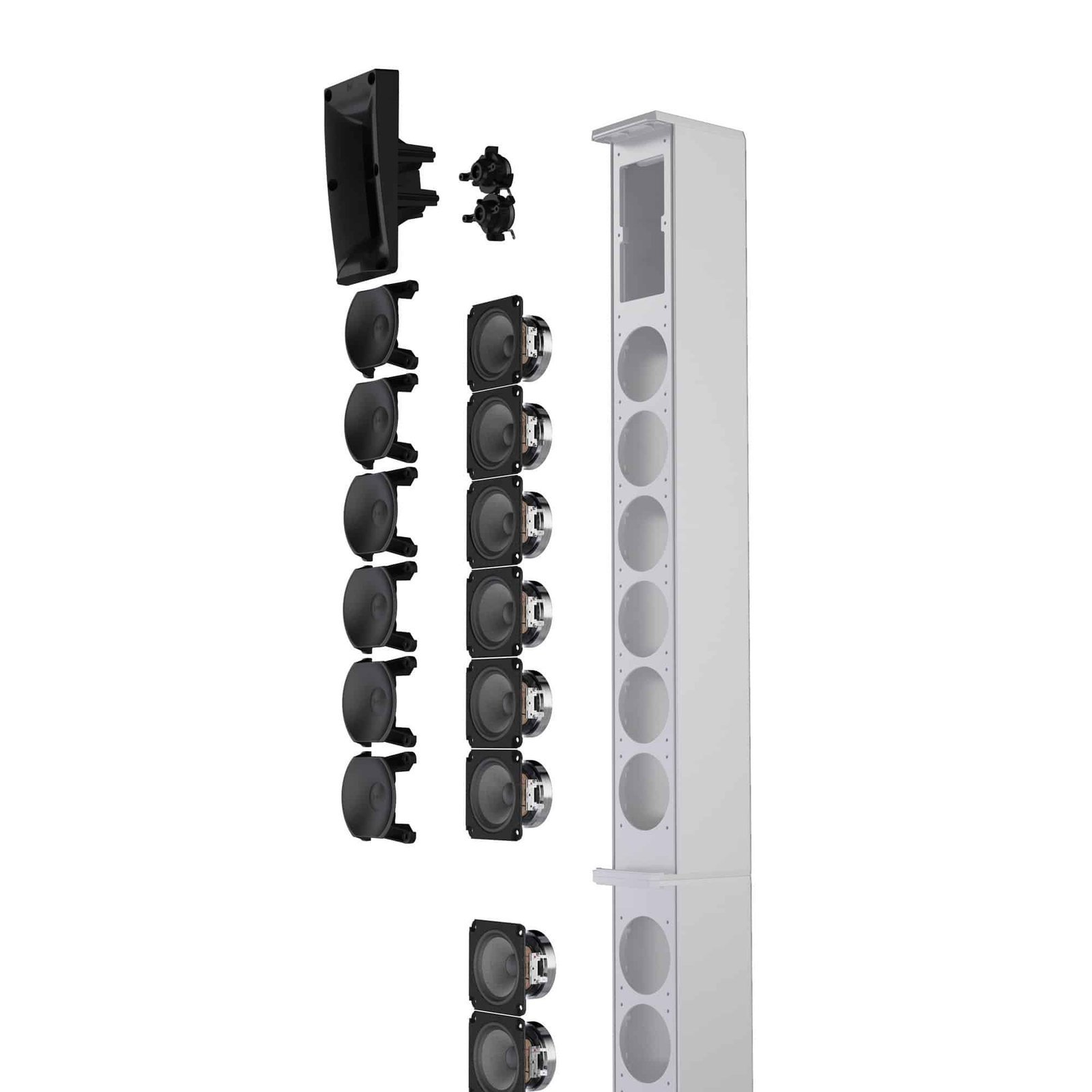 imgi_123_LDMAUI28G3W_13.jpg LD System MAUI? 28 G3 MIX W Compact cardioid column PA system with digital mixer, white
