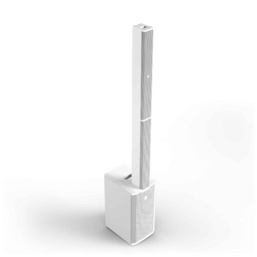 LD System Portable cardioid column PA system, white, with 6ch digital mixer & app control