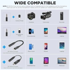 BOYA By-M1 Pro II Lavalier Auxiliary Microphone BOYA By-M1 Pro II Lavalier Auxiliary Microphone