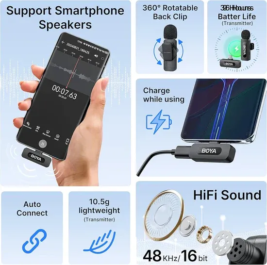 imgi_128_rn-image_picker_lib_temp_dc44fc20-2b96-4dd9-9747-8ed884142f9b-1.webp Boya By-v10 Wireless Microphone System Clip-on Phone Mic for Type-C Android
