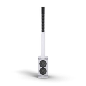 LD System Portable cardioid column PA system, white, with 6ch digital mixer & app control