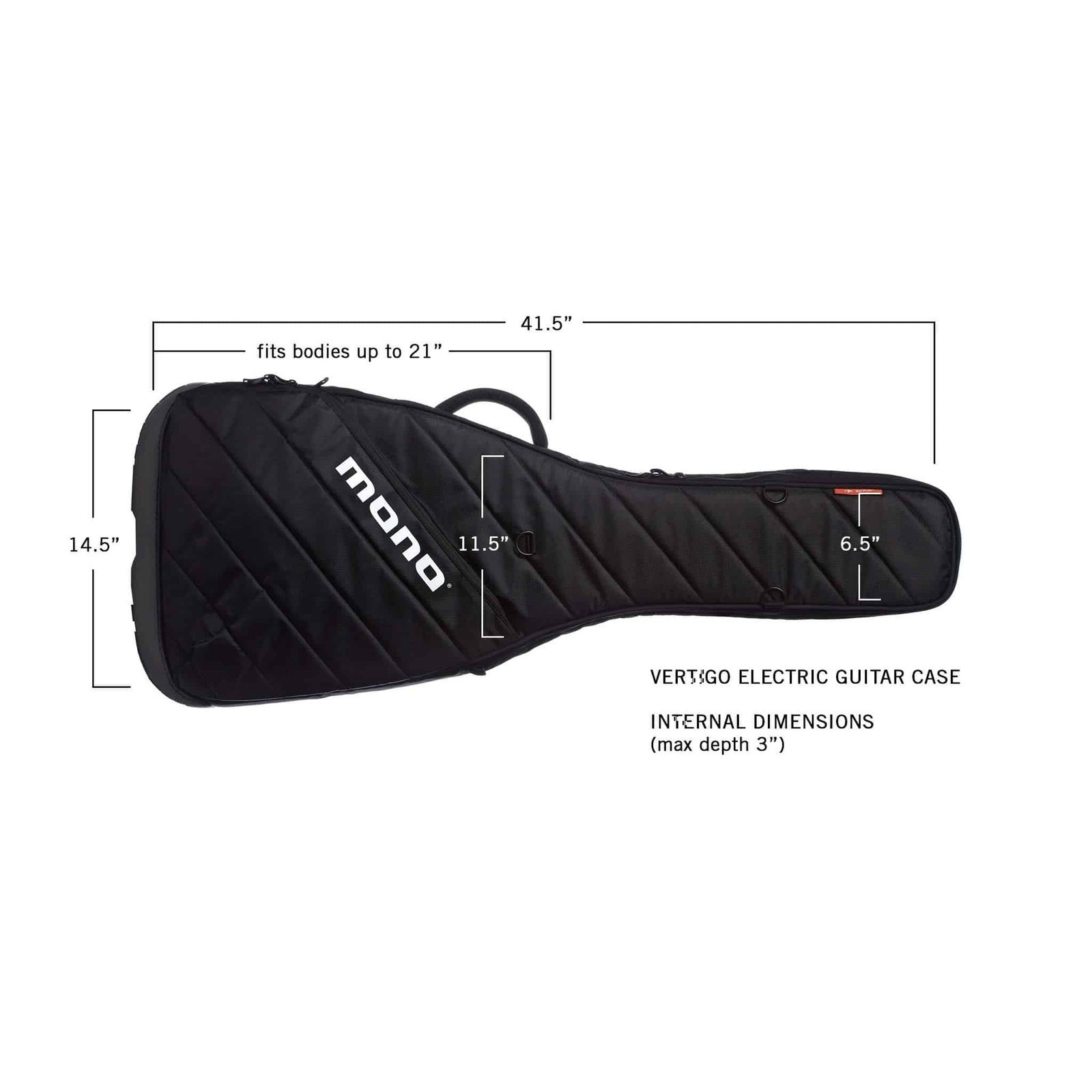 Mono M80-VEG-BLK Vertigo Electric Guitar Case - Black