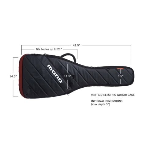 Mono M80-VEG-GRY Vertigo Electric Hybrid Gig Bag - Steel Gray