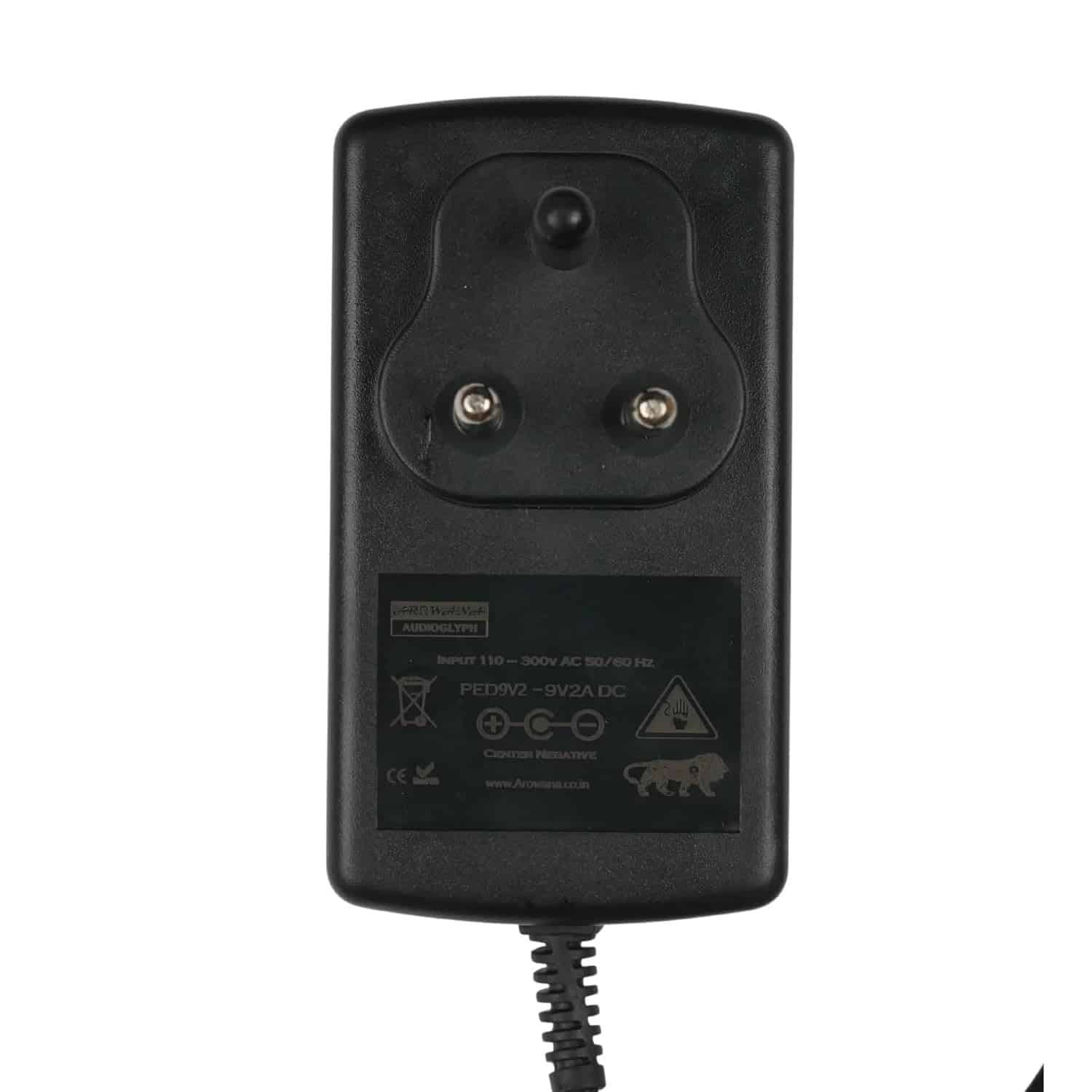 Arowana PED9V2 Guitar Pedal Power Supply 9V2A Center Negative for Guitar Pedals Processo