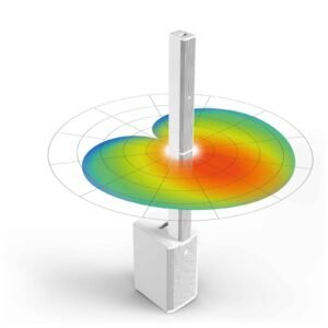 LD System MAUI Portable cardioid column PA system, White