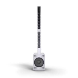 LD System MAUI 28 G3 MIX W Compact cardioid column PA system with digital mixer, white