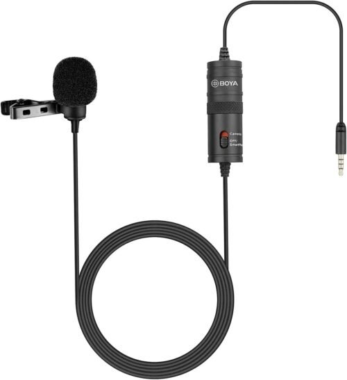 Boya BY-M1 Auxiliary Omnidirectional Lavalier Condenser Microphone Boya BY-M1 Auxiliary Omnidirectional Lavalier Condenser Microphone