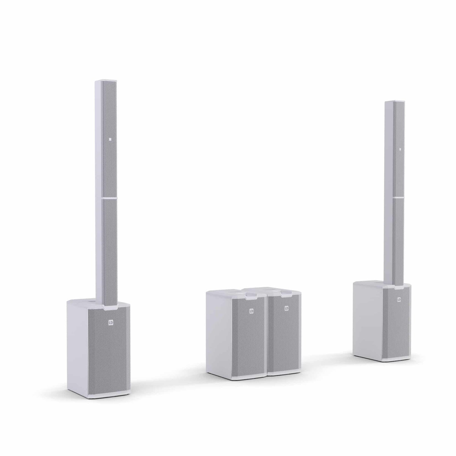 LD System MAUI Portable cardioid column PA system, White