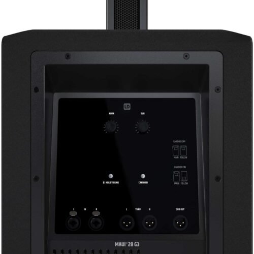 LD System MAUI 28 G3 Compact cardioid column PA system, black LD System MAUI 28 G3 Compact cardioid column PA system, black