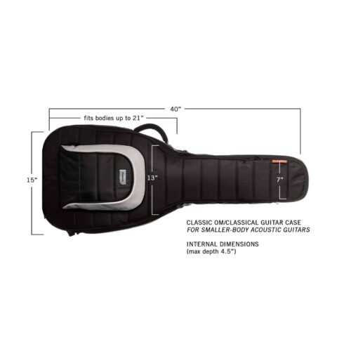 Mono Creators M80-AC-BLK Classic OM/Classical Guitar Case - Black Mono Creators M80-AC-BLK Classic OM/Classical Guitar Case - Black