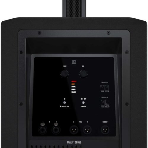 LD System MAUI 28 G3 Compact cardioid column PA system, black LD System MAUI 28 G3 Compact cardioid column PA system, black