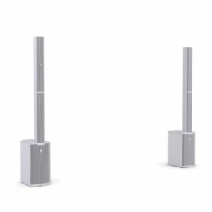 LD System Portable cardioid column PA system, white, with 6ch digital mixer & app control