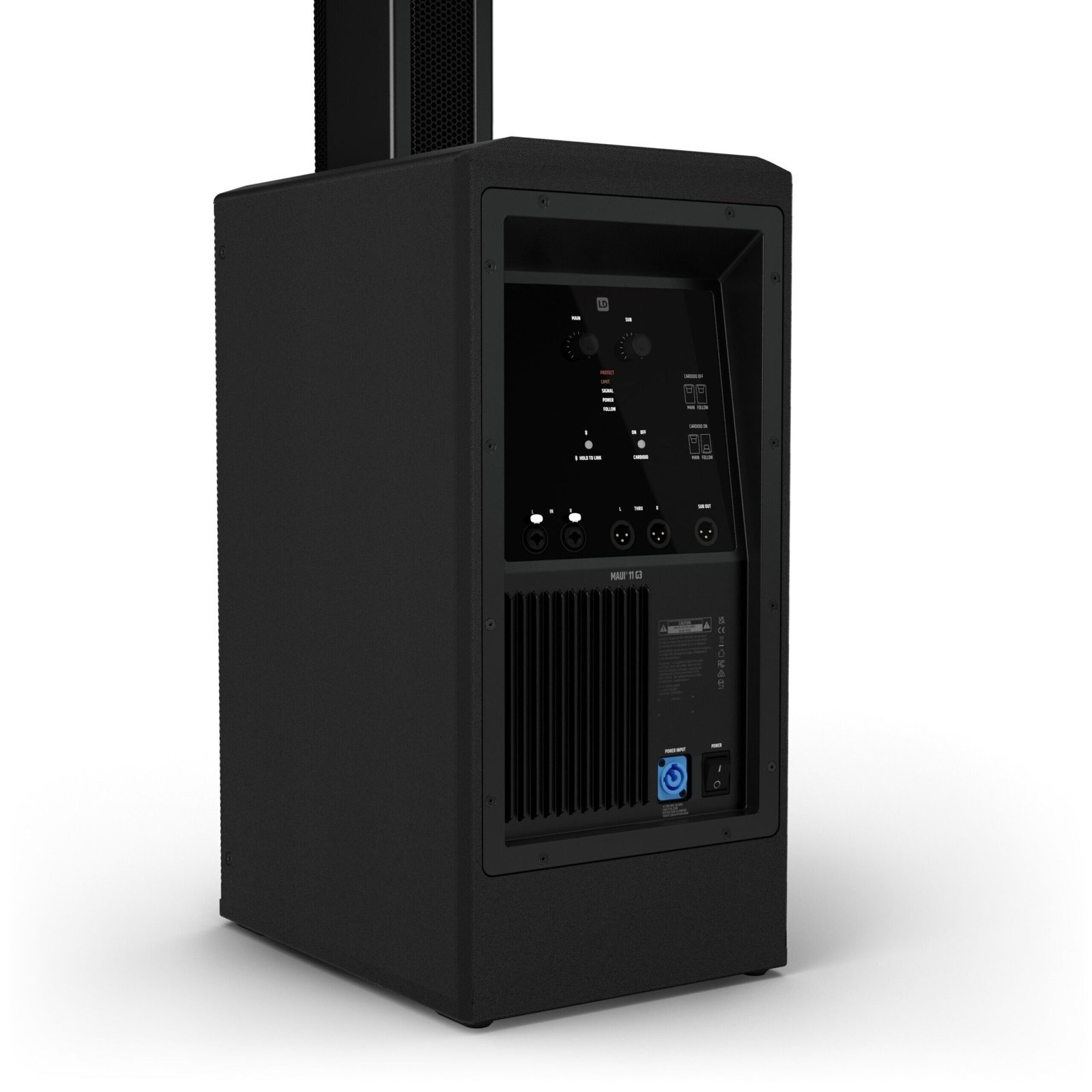 LD System MAUI Portable cardioid column PA system, black LDMAUI11G3INT