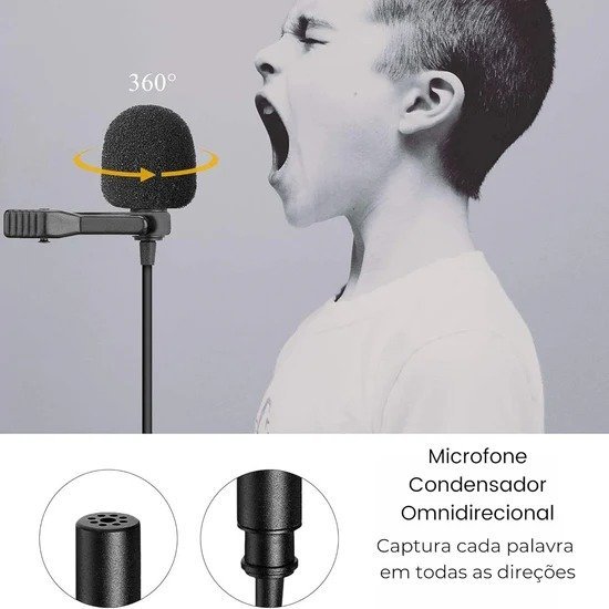 Boya BY-M1 Auxiliary Omnidirectional Lavalier Condenser Microphone
