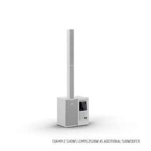 LD System Portable cardioid column PA system, white, with 6ch digital mixer & app control