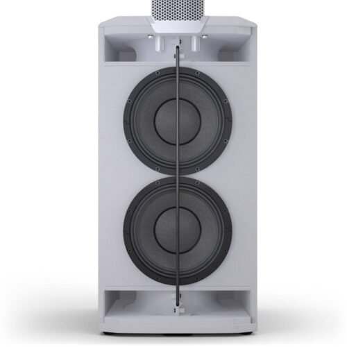 LD System Portable cardioid column PA system, white, with 6ch digital mixer & app control