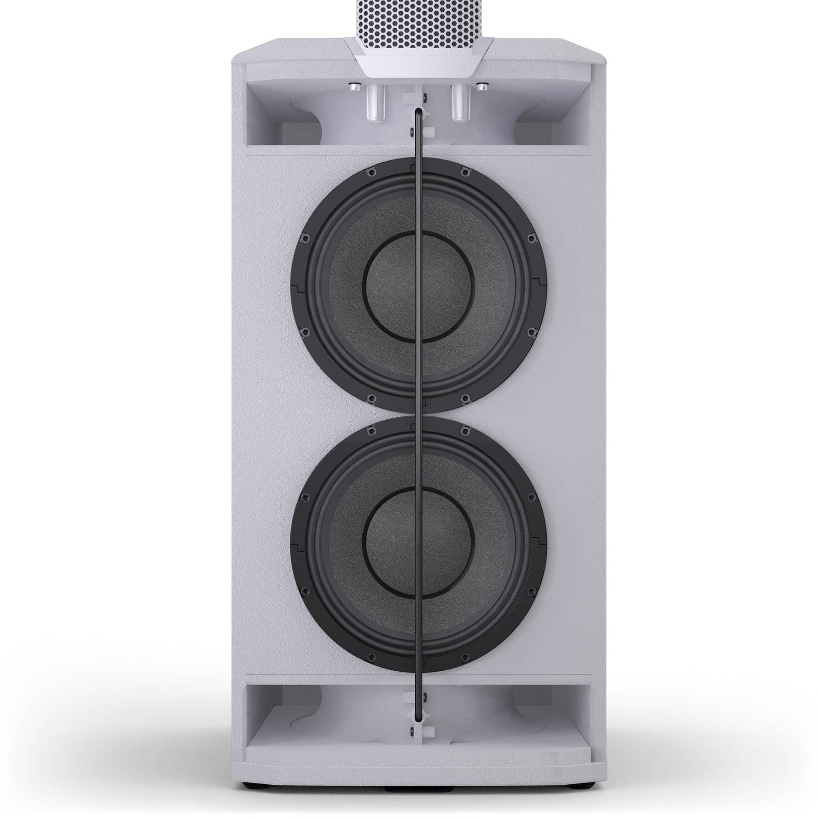 LD System Portable cardioid column PA system, white, with 6ch digital mixer & app control