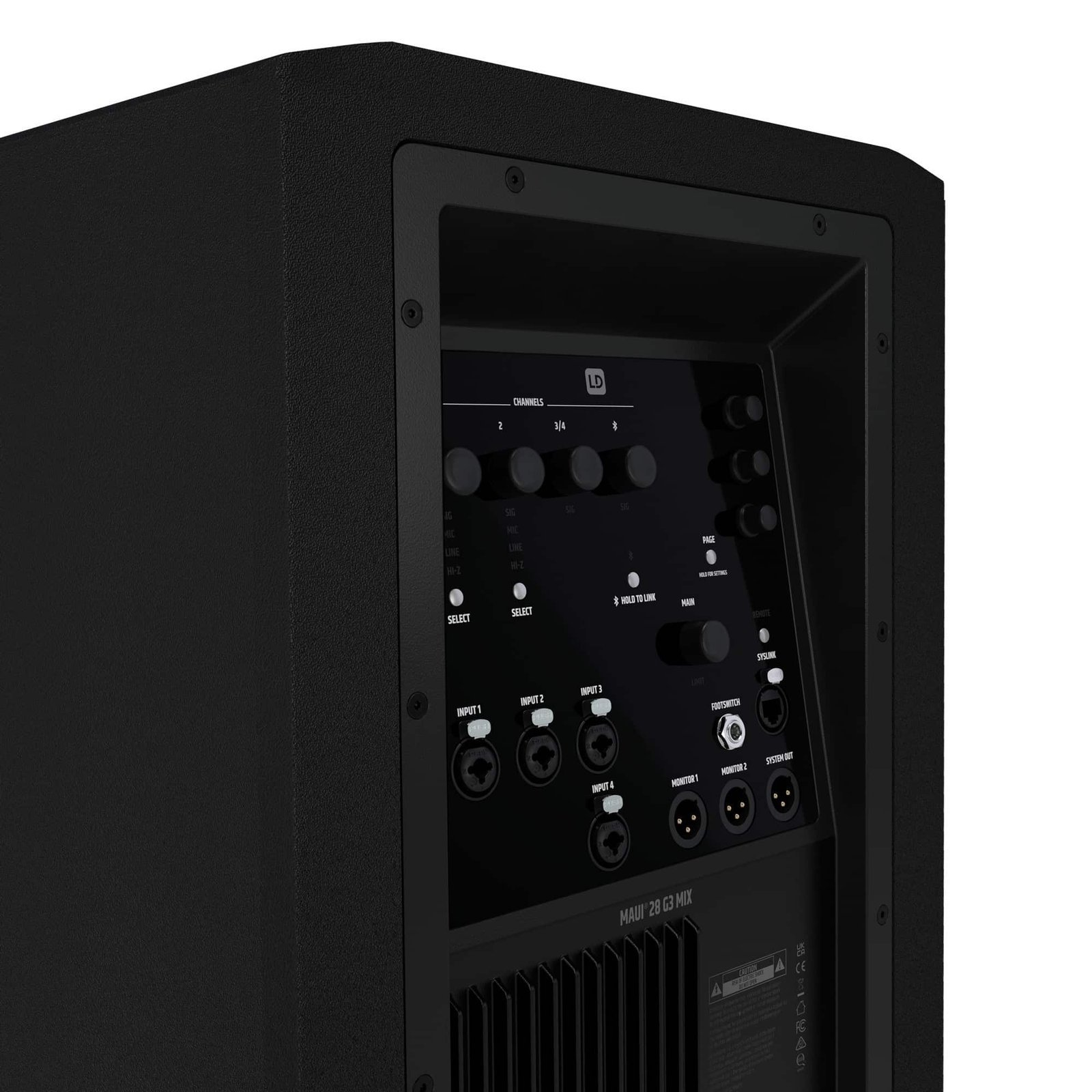 LD System MAUI? 44 G2 Cardioid powered Column Loudspeaker Black