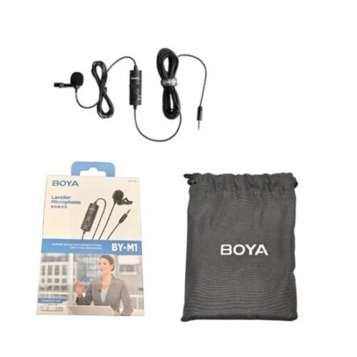 Boya BY-M1 Auxiliary Omnidirectional Lavalier Condenser Microphone Boya BY-M1 Auxiliary Omnidirectional Lavalier Condenser Microphone