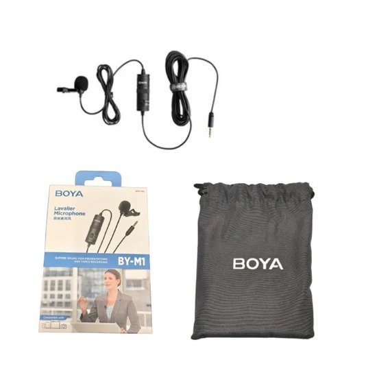 Boya BY-M1 Auxiliary Omnidirectional Lavalier Condenser Microphone
