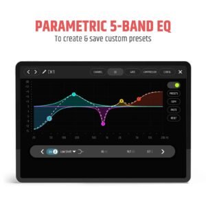 LD System Portable cardioid column PA system, white, with 6ch digital mixer & app control