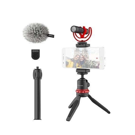 BOYA By-vg330 Vlogging Kit With By-mm1 And Smartphone Holder