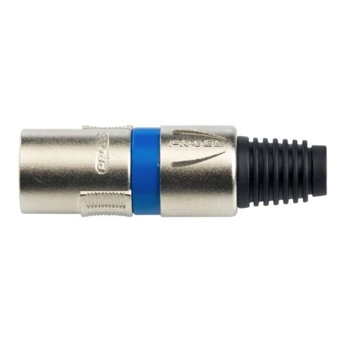 Proel XLR3MVPROBL XLR 3-Pole Cable Plug Ring Blue
