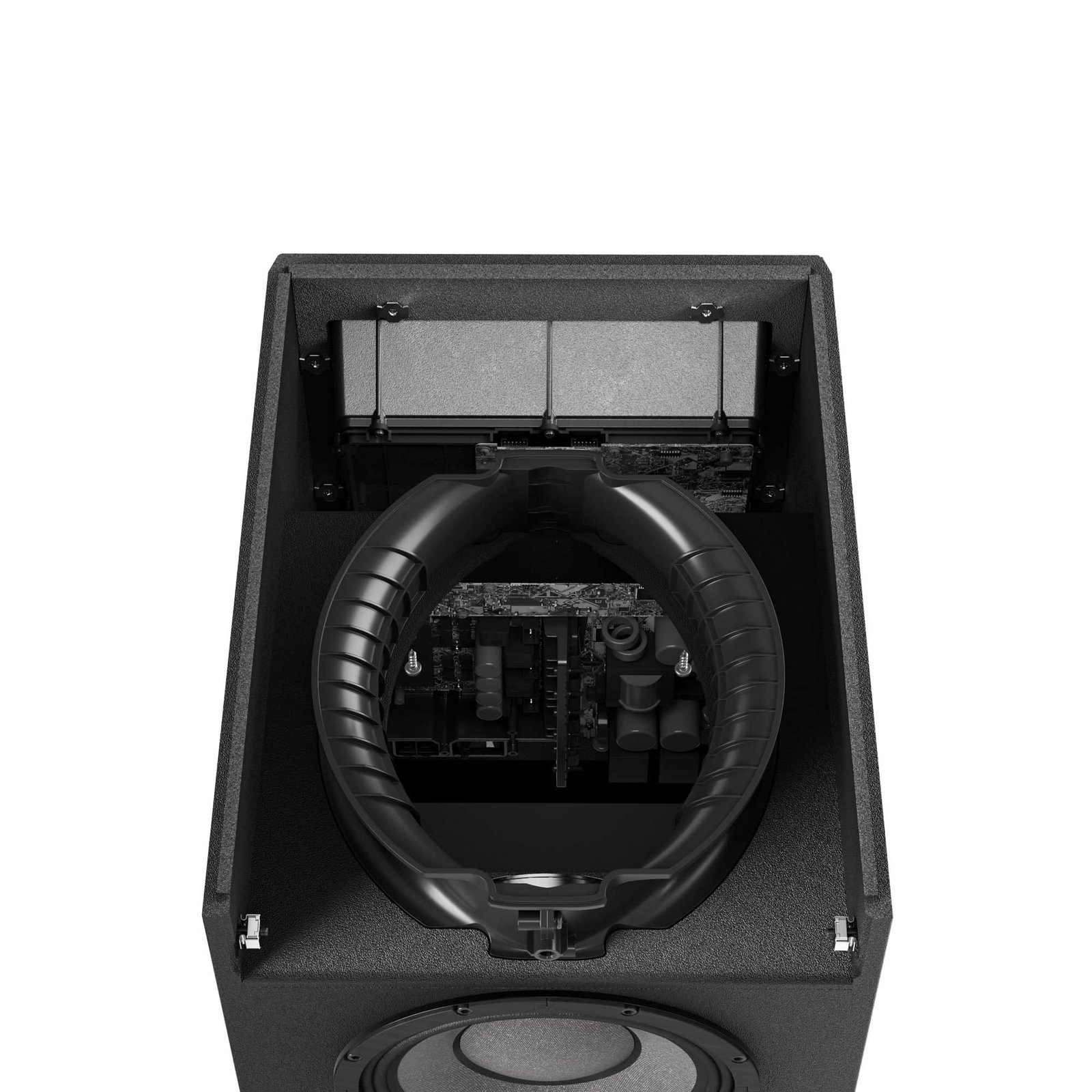 imgi_169_LDMAUI11G3MIX_34.jpg LD System Portable cardioid column PA system, black, with 6ch digital mixer & app control