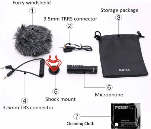 Boya BY-MM1 Mini Cardioid Microphone Boya BY-MM1 Mini Cardioid Microphone